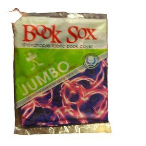 BOOK SOX JUMBO SIZE 10x8 STRETCHABLE FABIC BOOK COVER STRETCH Abstract Design